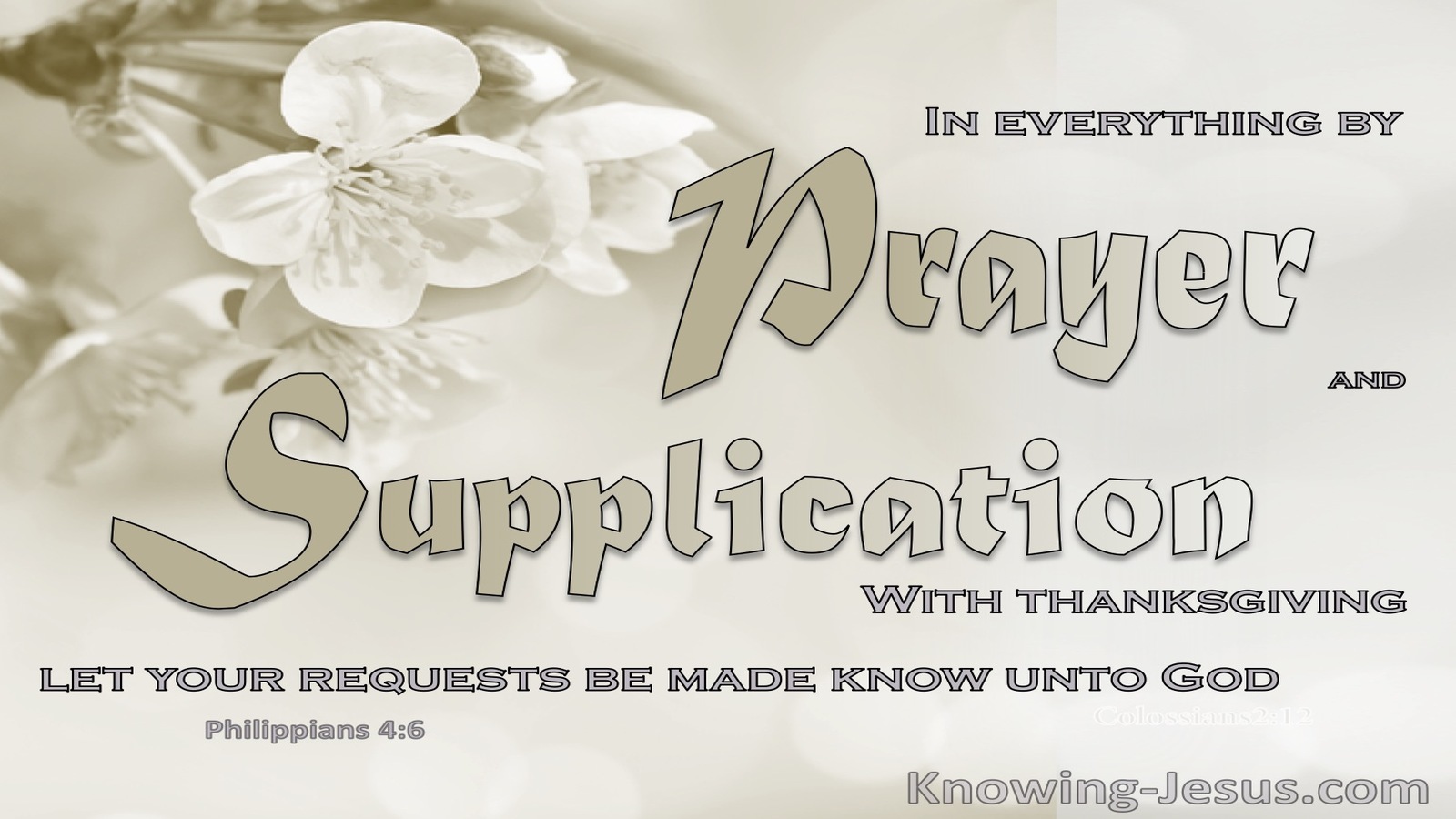 Philippians 4:6 Let Us Pray (devotional)03:14 (beige)